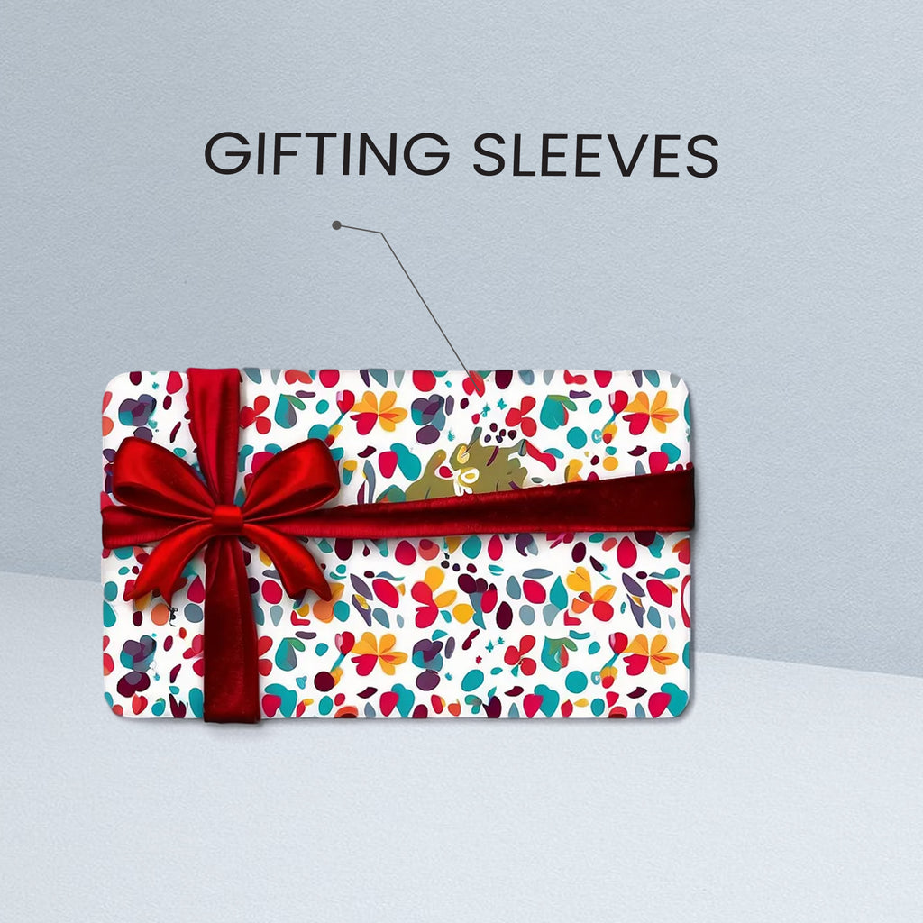 Custom Gifting Sleeves – Personalized Gift Card Holders with Ribbon | Premium Printed Wraps for All Occasions
