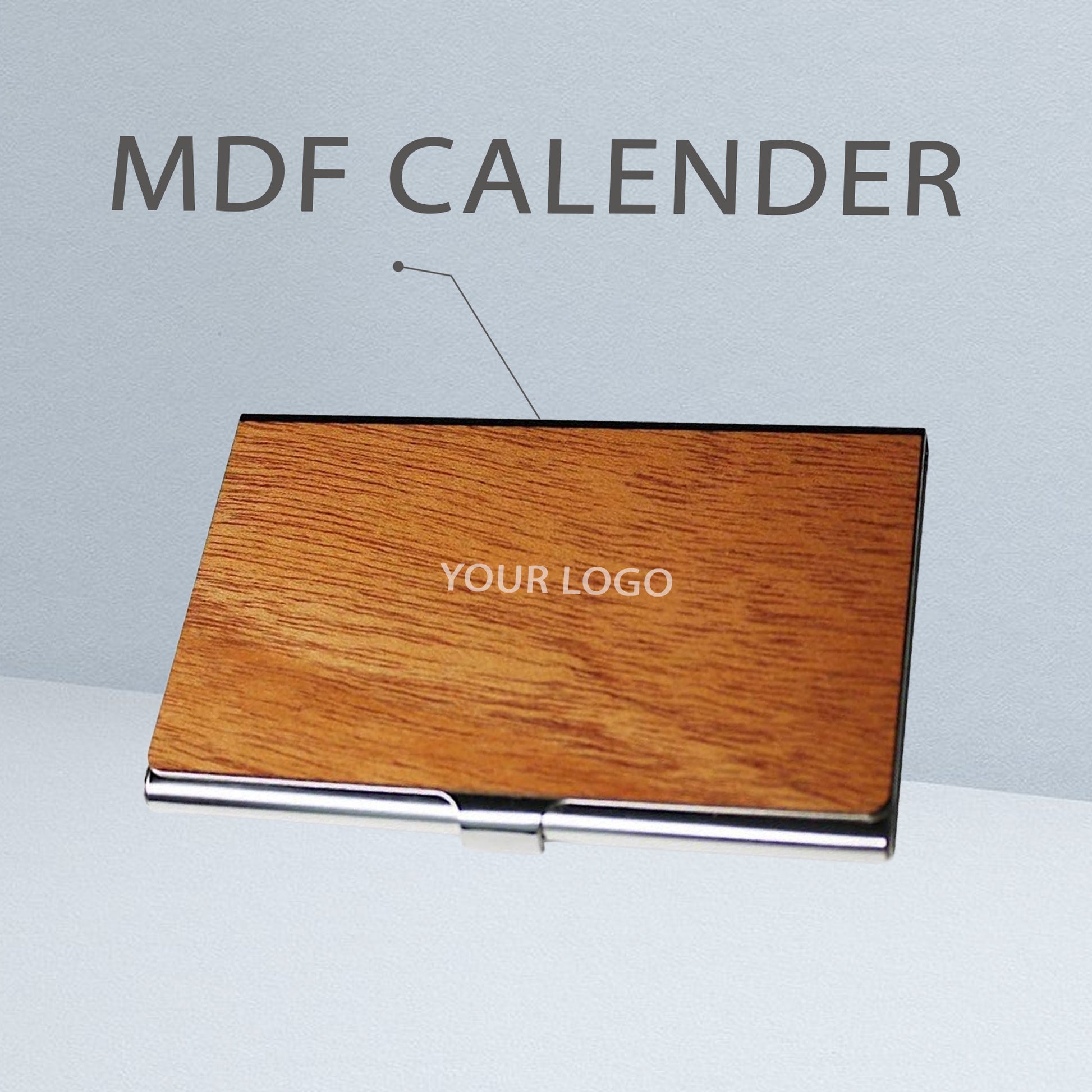 Custom Wooden Business Card Holder – Personalized Metal Card Case | Premium MDF Engraved Design