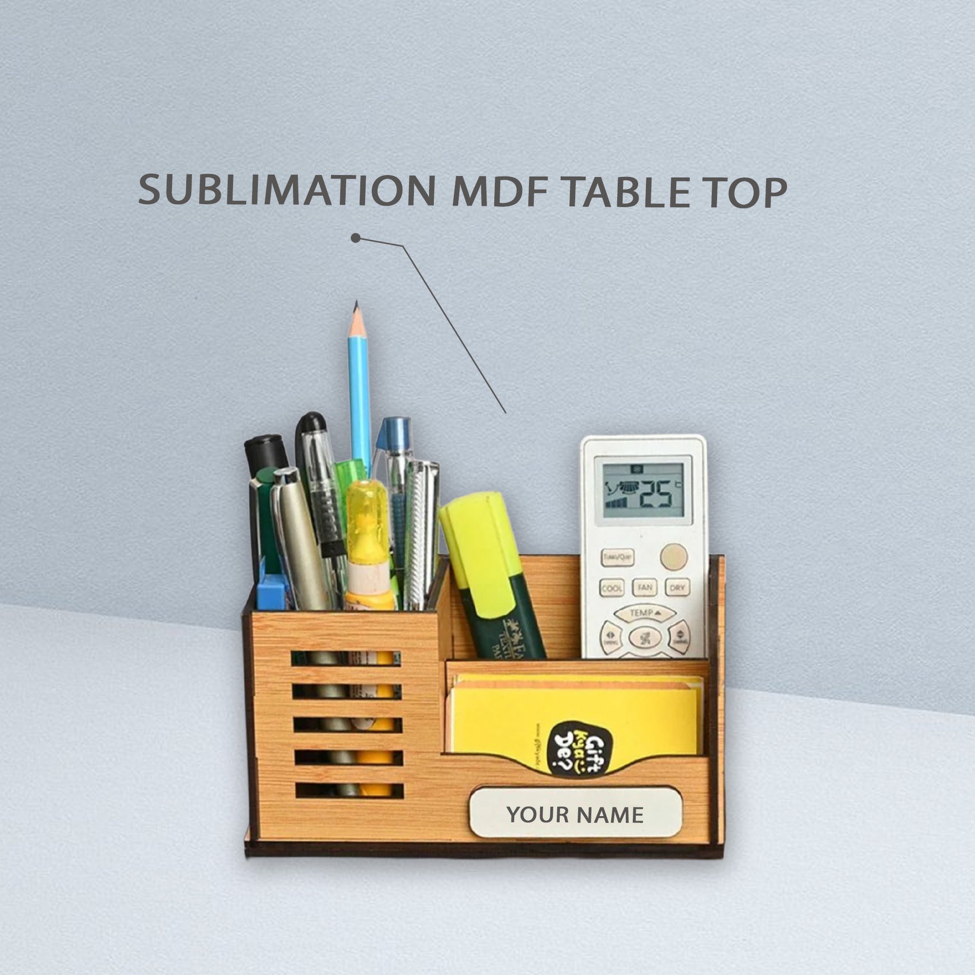 Custom MDF Tabletop Organizer – Personalized Desk Accessories for Corporate Gifting