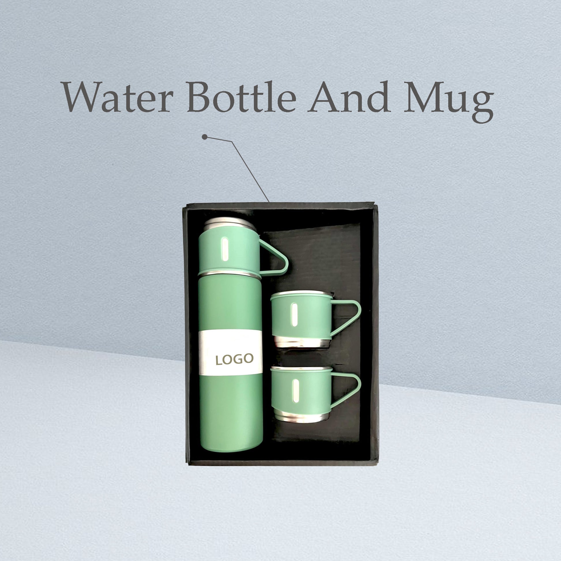 Custom Water Bottle & Mug Gift Set – Premium Corporate Gift with Logo Printing
