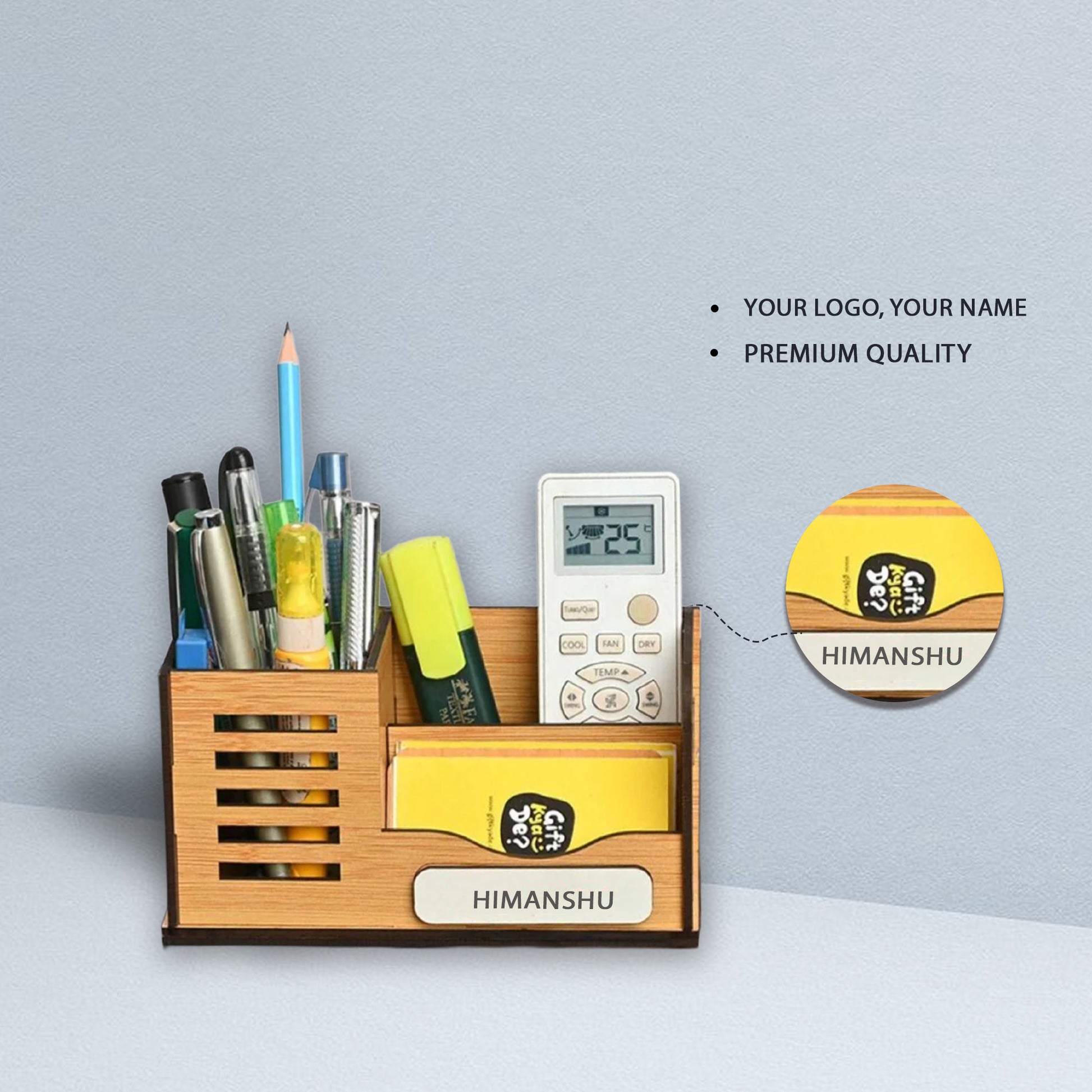 Custom MDF Tabletop Organizer – Personalized Desk Accessories for Corporate Gifting